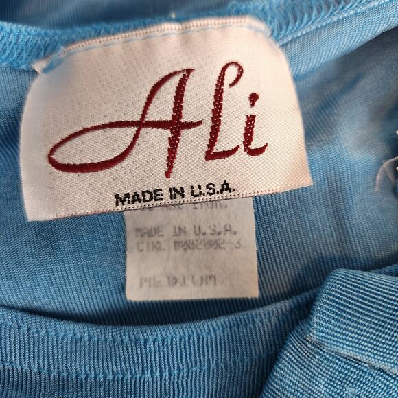 Vintage Santana Knit Short Sleeve Blouse Top Size Medium - Picture 2 of 5